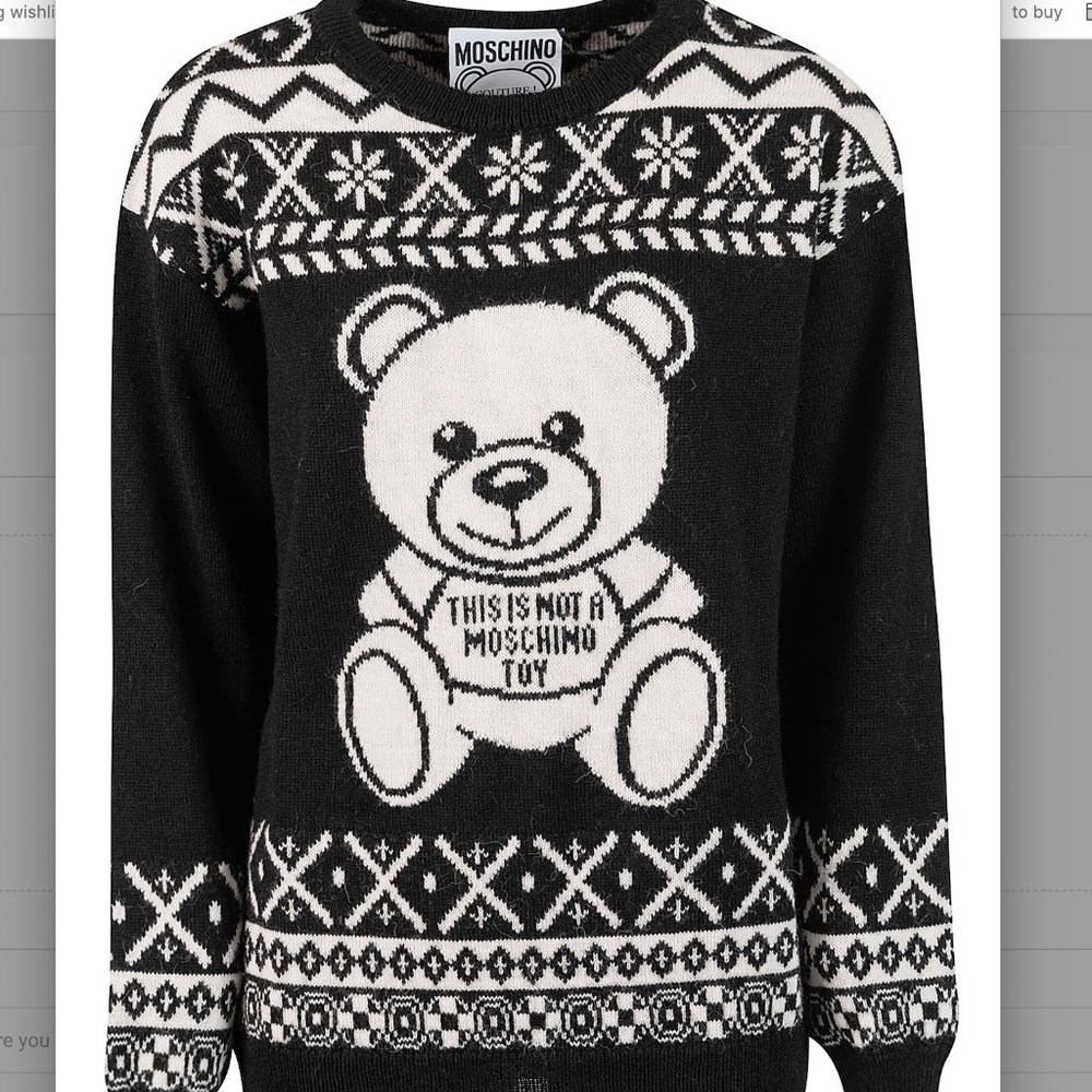 Moschino 2019 classic sweater - almost new